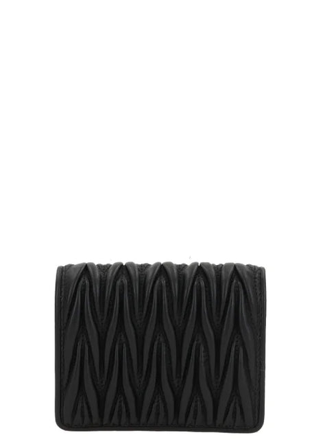 Miu Miu Small matelassé nappa leather wallet